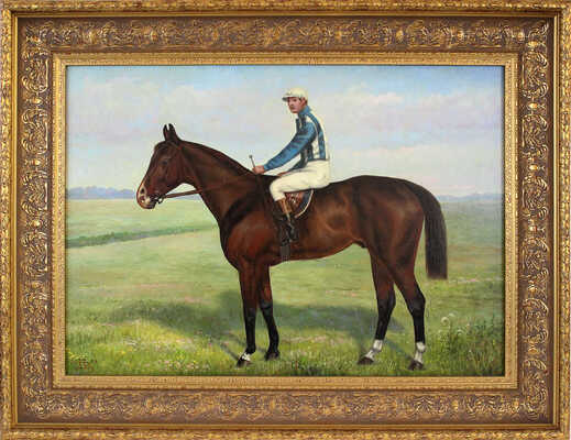 Дерюгин Виктор Юрьевич. Жокей на лошади 